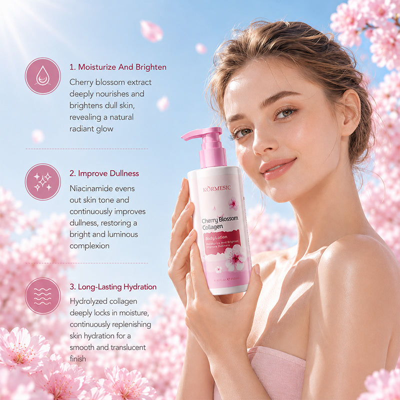 KÒRMESIC Cherry Blossom Collagen Body Lotion, photo 3