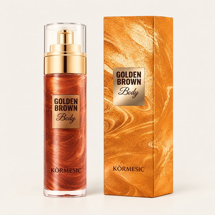 Golden Brown Body Highlighting Oil