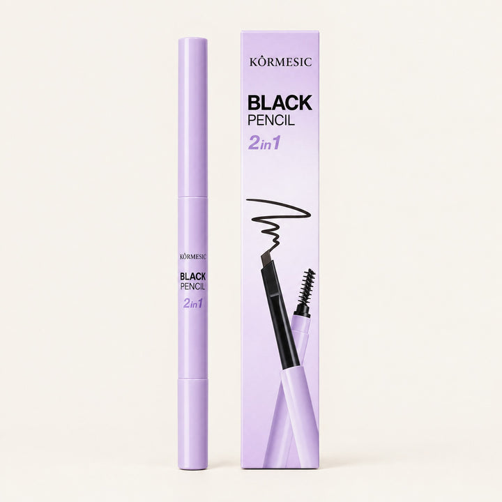 Double-Head Eyebrow Pen, Natural Black
