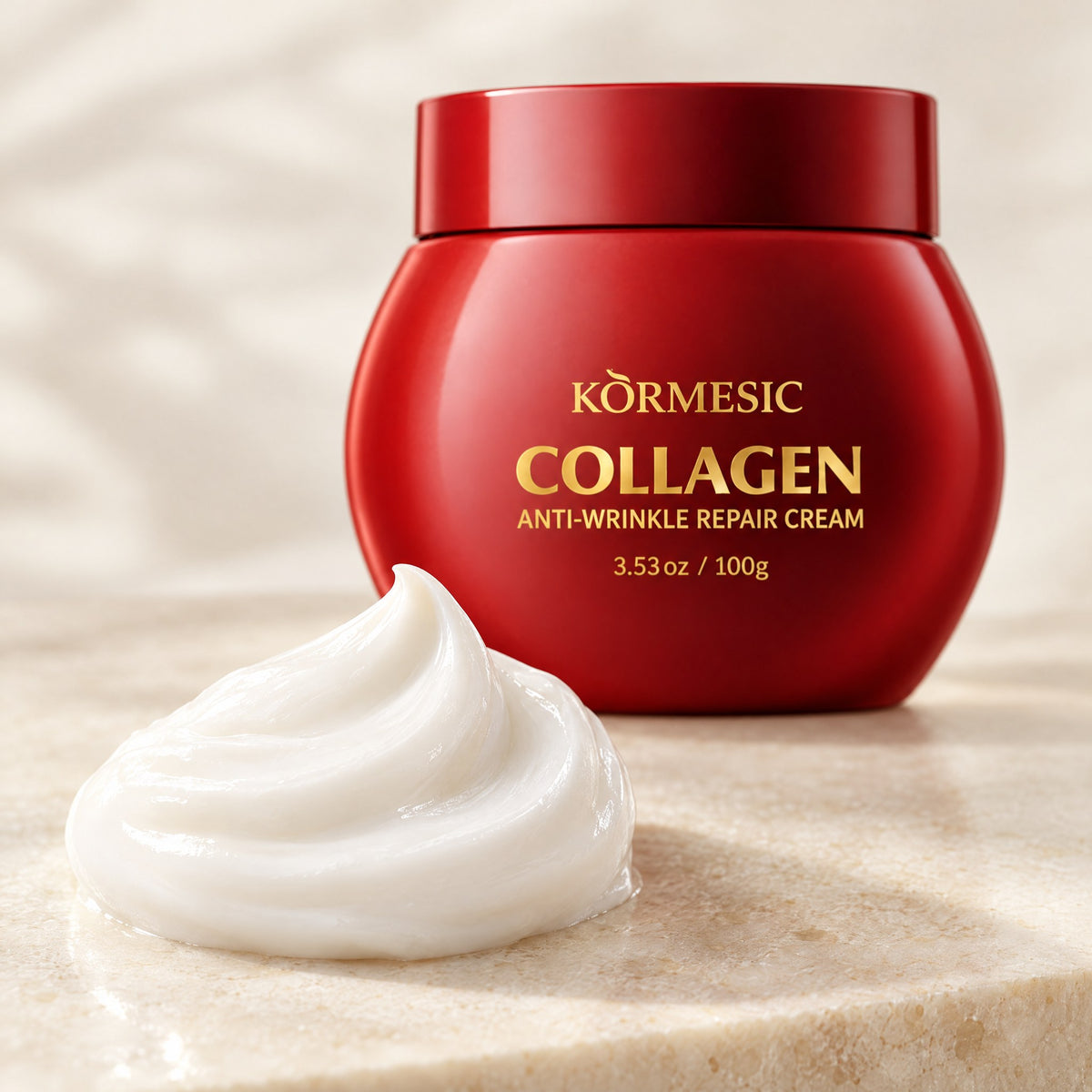 KÒRMESIC Collagen Anti-Wrinkle Repair Cream, texture close-up